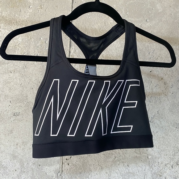 Nike Other - Nike Dri-Fit Racerback Black Sports Bra Sz Small